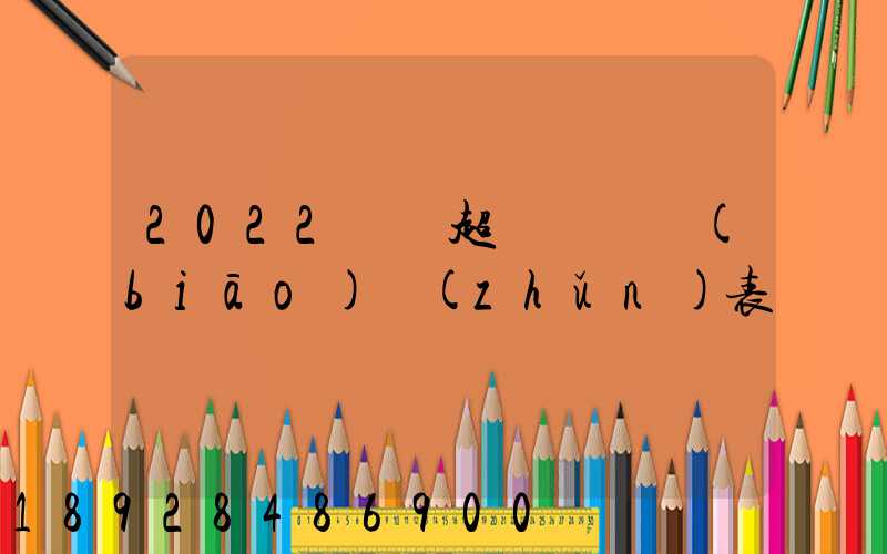 2022貨車超載處罰標(biāo)準(zhǔn)表