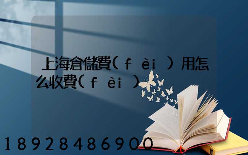 上海倉儲費(fèi)用怎么收費(fèi)