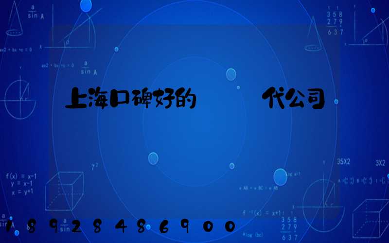 上海口碑好的國際貨代公司