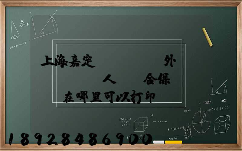 上海嘉定區(qū)外來從業(yè)人員綜合保險繳費記錄在哪里可以打印