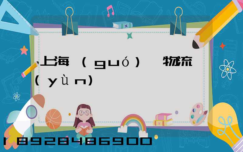 上海國(guó)際物流運(yùn)輸