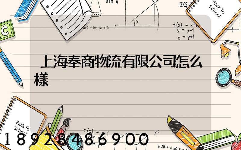 上海奉商物流有限公司怎么樣