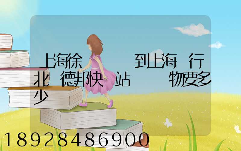 上海徐涇轉運場到上海閔行北橋德邦快遞站運輸貨物要多少時間