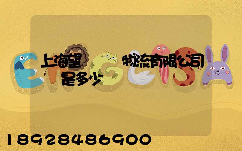 上海望發國際物流有限公司電話是多少