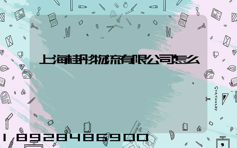 上海桂彤物流有限公司怎么樣