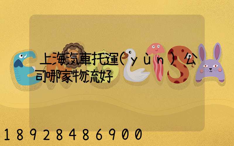 上海汽車托運(yùn)公司哪家物流好