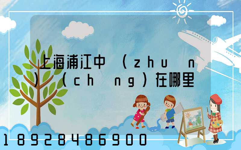 上海浦江中轉(zhuǎn)場(chǎng)在哪里