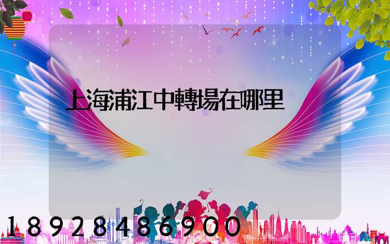上海浦江中轉場在哪里