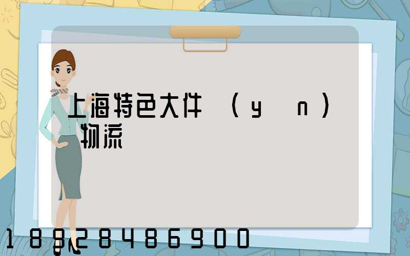 上海特色大件運(yùn)輸物流
