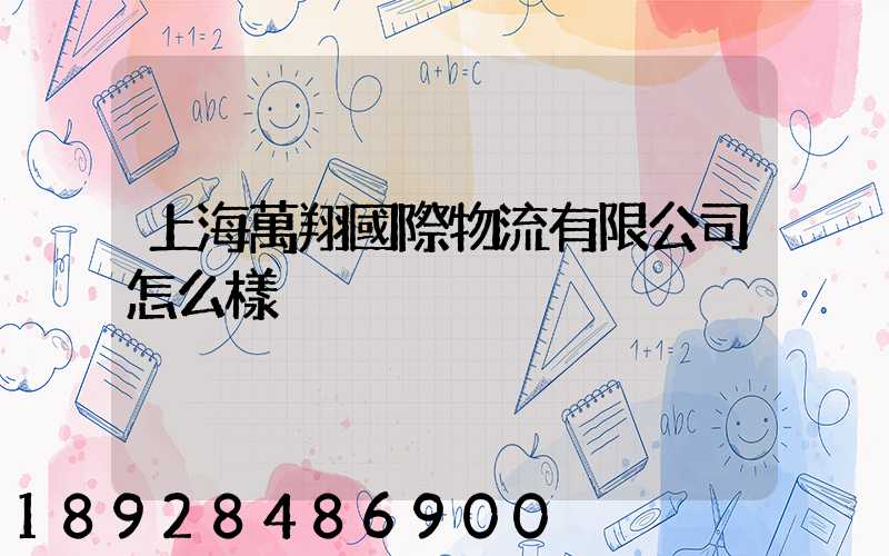 上海萬翔國際物流有限公司怎么樣