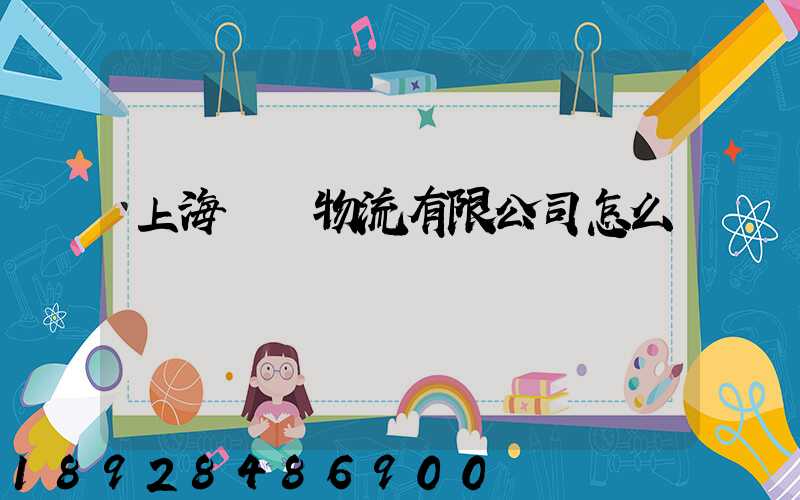 上海順匯物流有限公司怎么樣