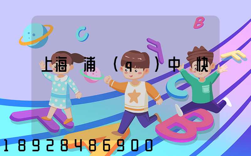 上海黃浦區(qū)中鐵快運