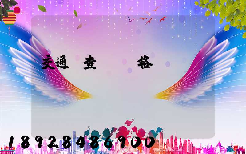 交通網查從業資格證