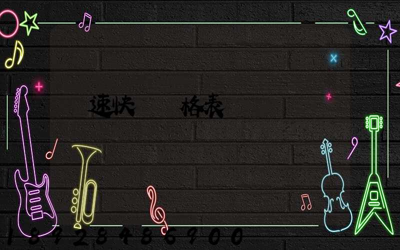 優速快遞價格表