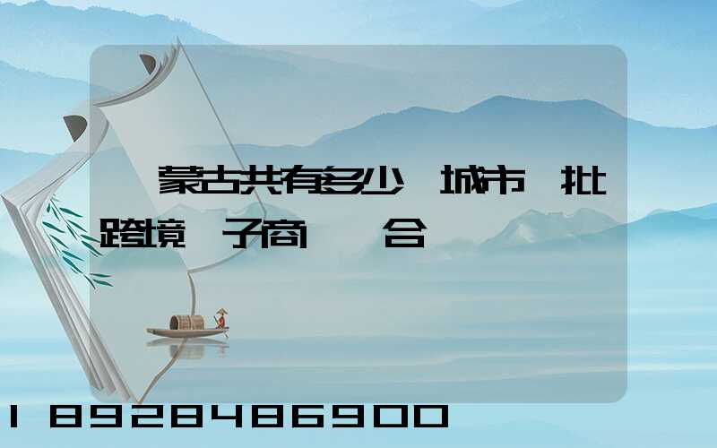 內蒙古共有多少個城市獲批跨境電子商務綜合實驗區