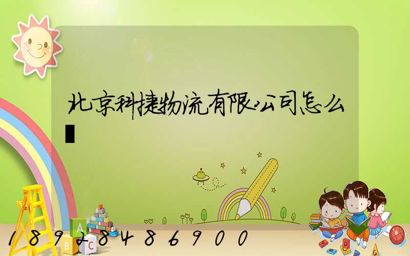 北京科捷物流有限公司怎么樣