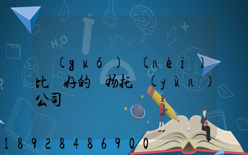 國(guó)內(nèi)比較好的寵物托運(yùn)公司
