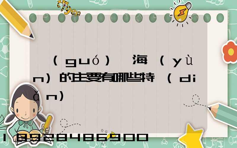 國(guó)際海運(yùn)的主要有哪些特點(diǎn)