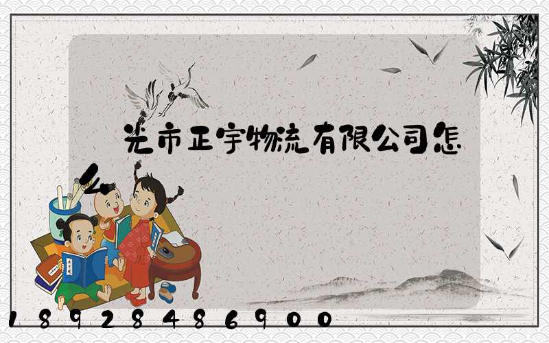 壽光市正宇物流有限公司怎么樣