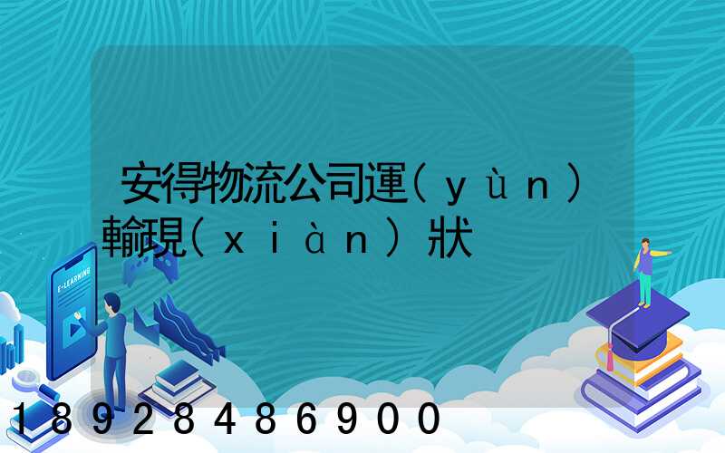 安得物流公司運(yùn)輸現(xiàn)狀