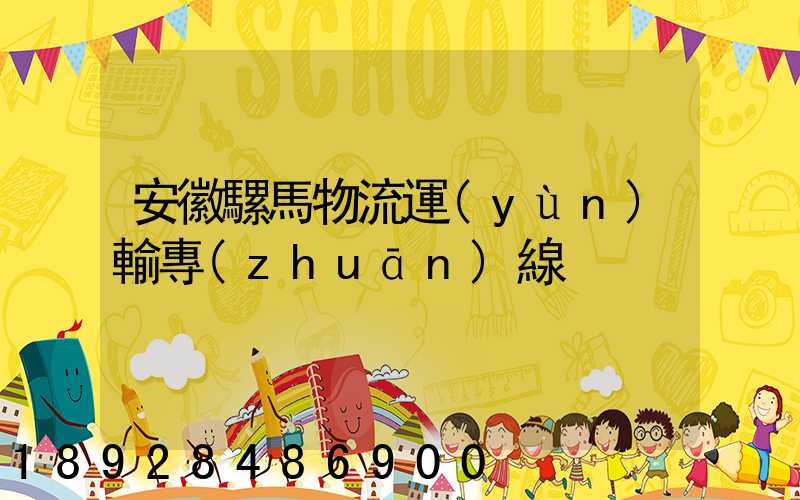 安徽騾馬物流運(yùn)輸專(zhuān)線