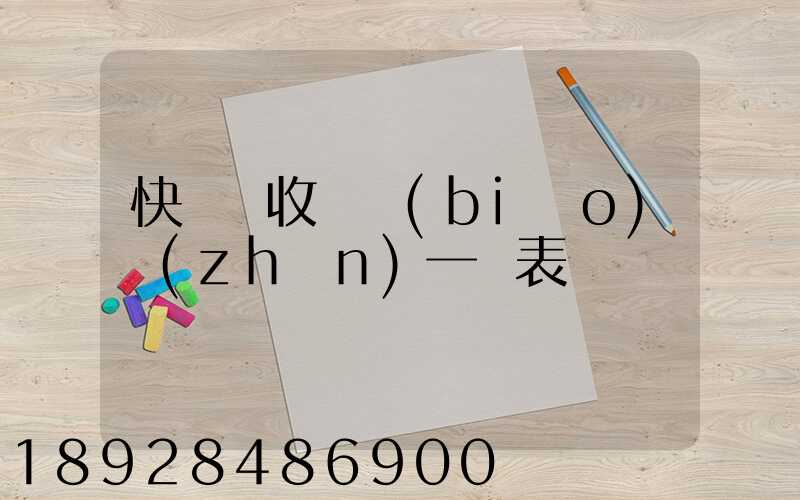 快遞費收費標(biāo)準(zhǔn)一覽表