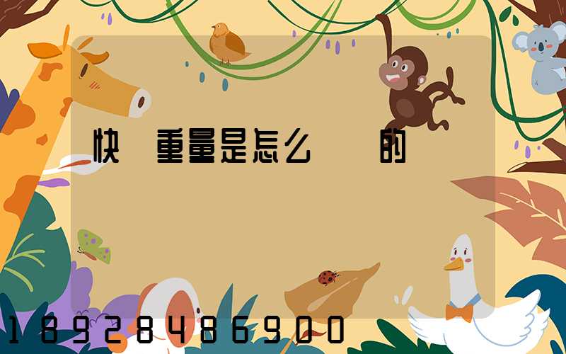 快遞重量是怎么計費的