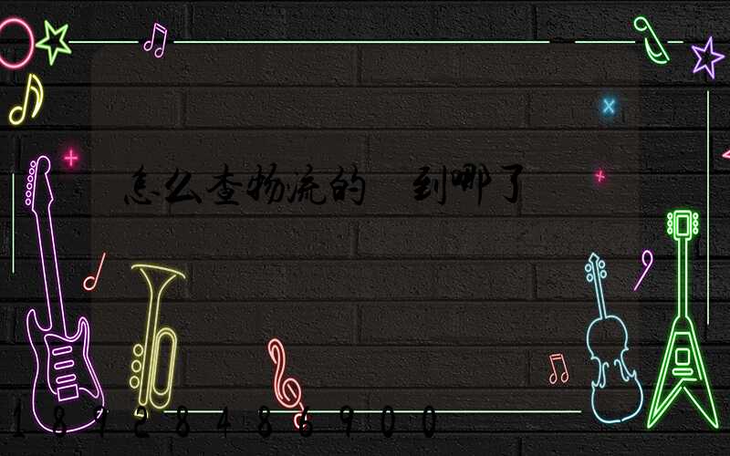 怎么查物流的貨到哪了