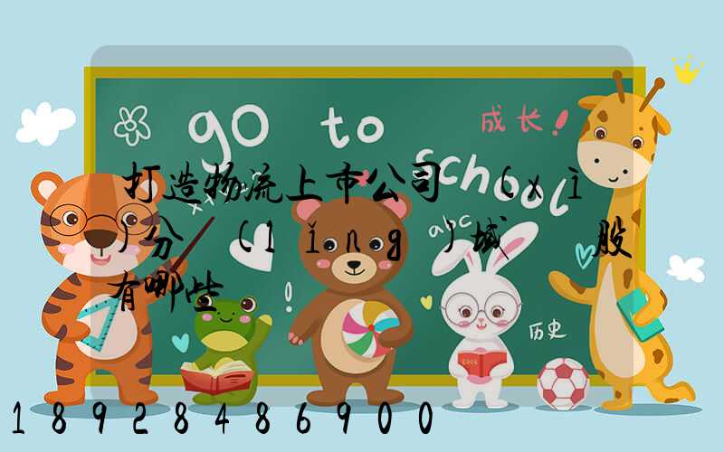 打造物流上市公司細(xì)分領(lǐng)域龍頭股有哪些