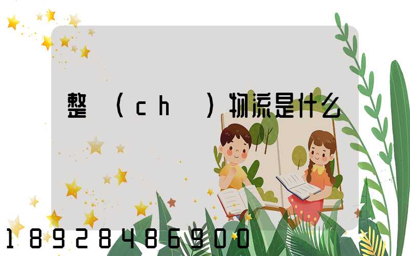 整車(chē)物流是什么