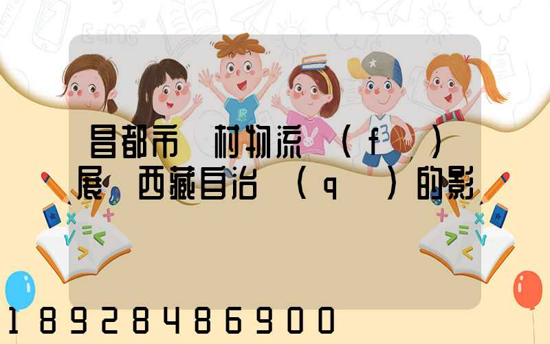 昌都市農村物流發(fā)展對西藏自治區(qū)的影響