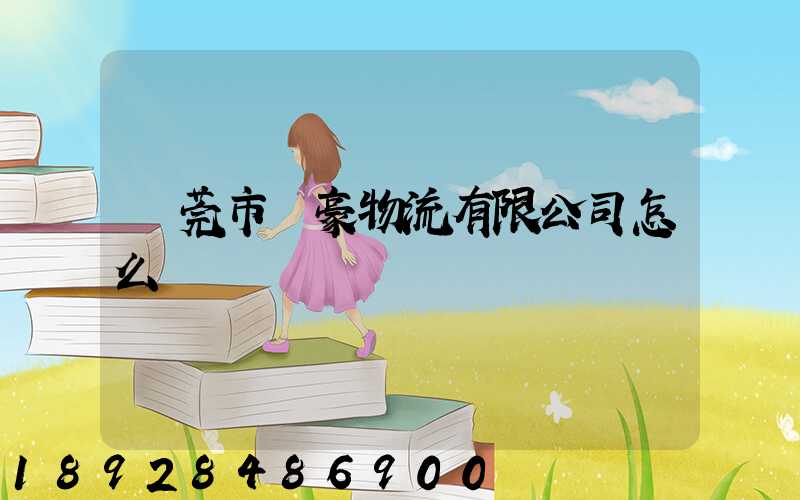 東莞市豐豪物流有限公司怎么樣