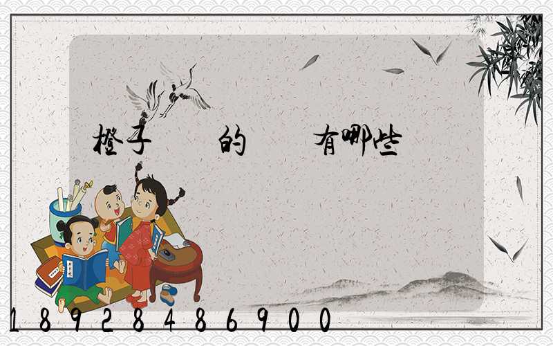 橙子運輸的優勢有哪些