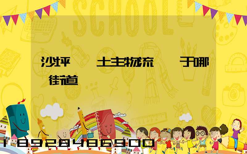 沙坪壩區土主物流園屬于哪個街道