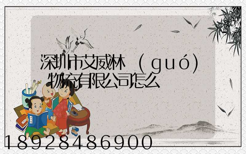 深圳市艾威林國(guó)際物流有限公司怎么樣