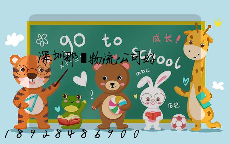 深圳那個物流公司好