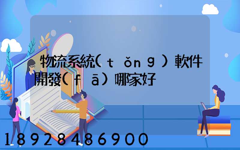 物流系統(tǒng)軟件開發(fā)哪家好