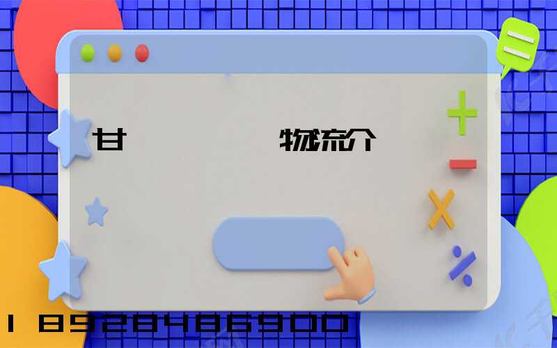 甘肅網絡運輸物流介紹