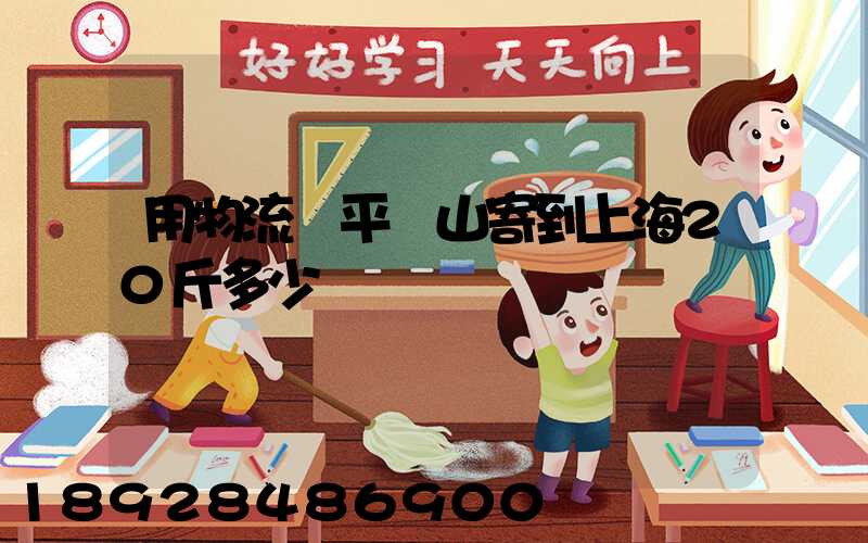 用物流從平頂山寄到上海20斤多少錢