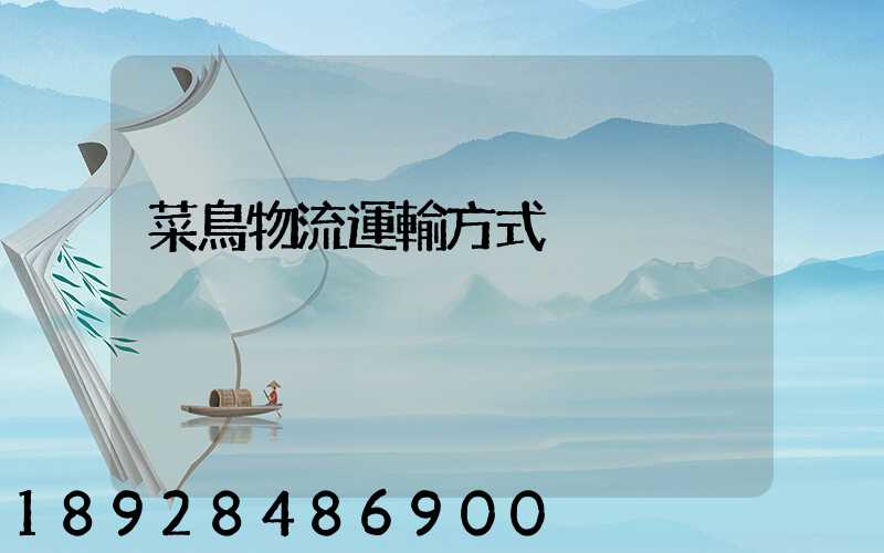 菜鳥物流運輸方式