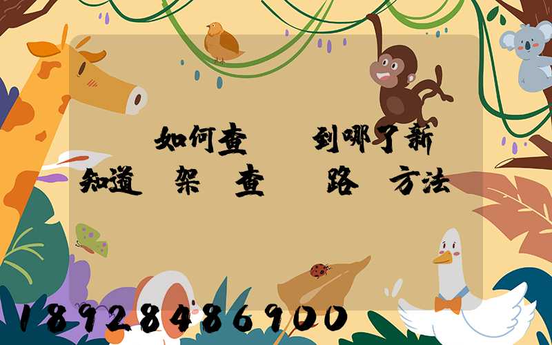 訂車如何查詢車到哪了新車知道車架號查運輸路線方法