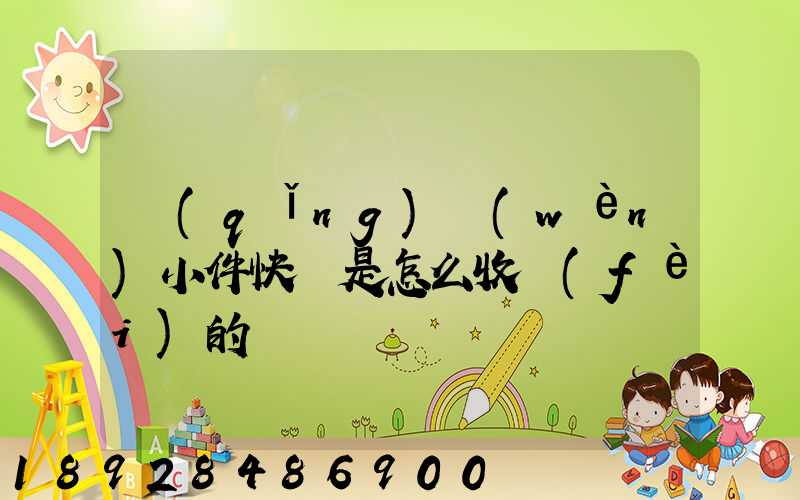 請(qǐng)問(wèn)小件快遞是怎么收費(fèi)的