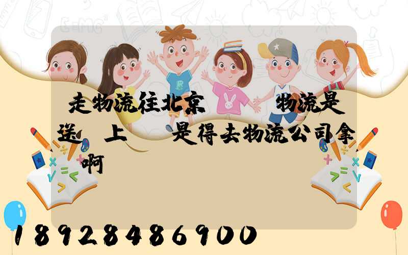 走物流往北京發貨,物流是送貨上門還是得去物流公司拿貨啊