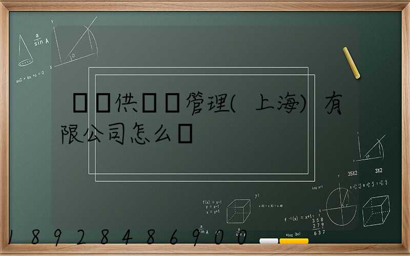 運納供應鏈管理(上海)有限公司怎么樣