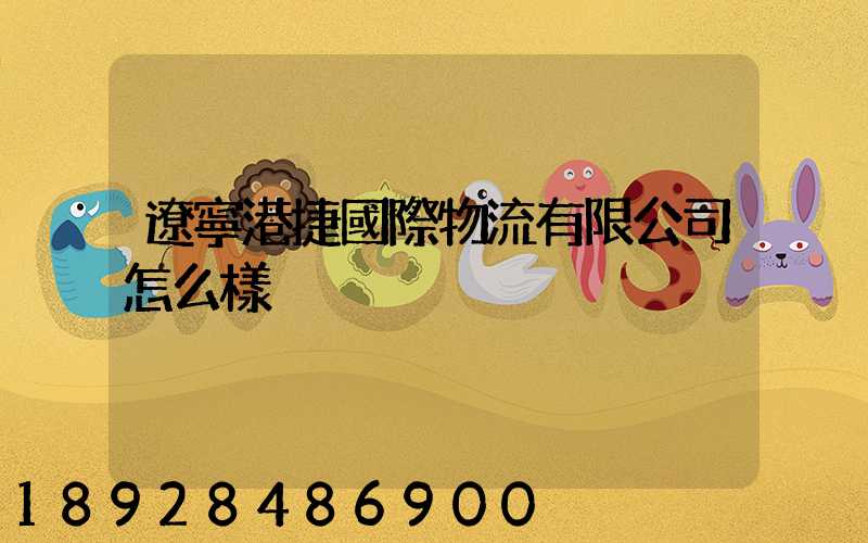 遼寧港捷國際物流有限公司怎么樣