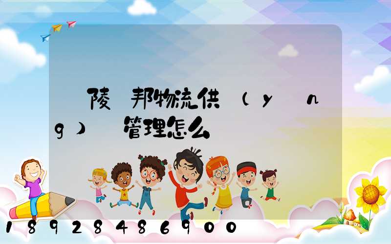 銅陵漢邦物流供應(yīng)鏈管理怎么樣