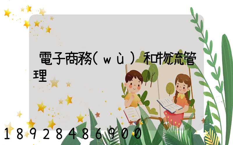 電子商務(wù)和物流管理