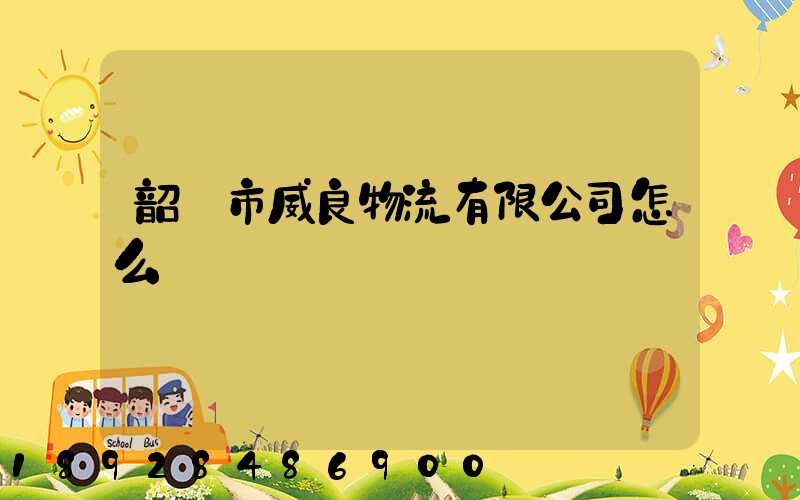 韶關市威良物流有限公司怎么樣