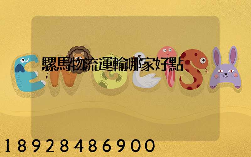 騾馬物流運輸哪家好點