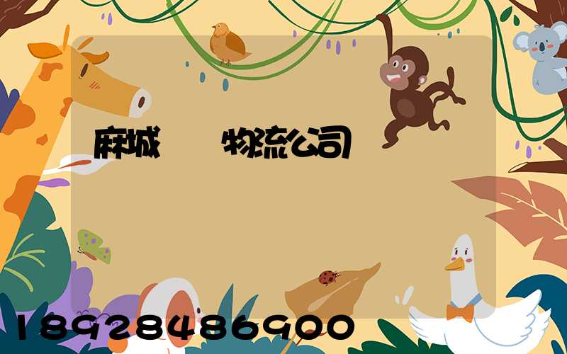 麻城運輸物流公司